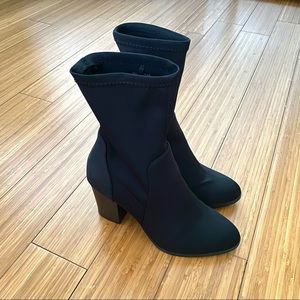 Black ankle sock boots